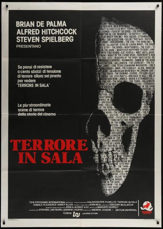 Terror in the Aisles 1984 Original Italian 1P Movie Poster 39x55 Horror Vintage