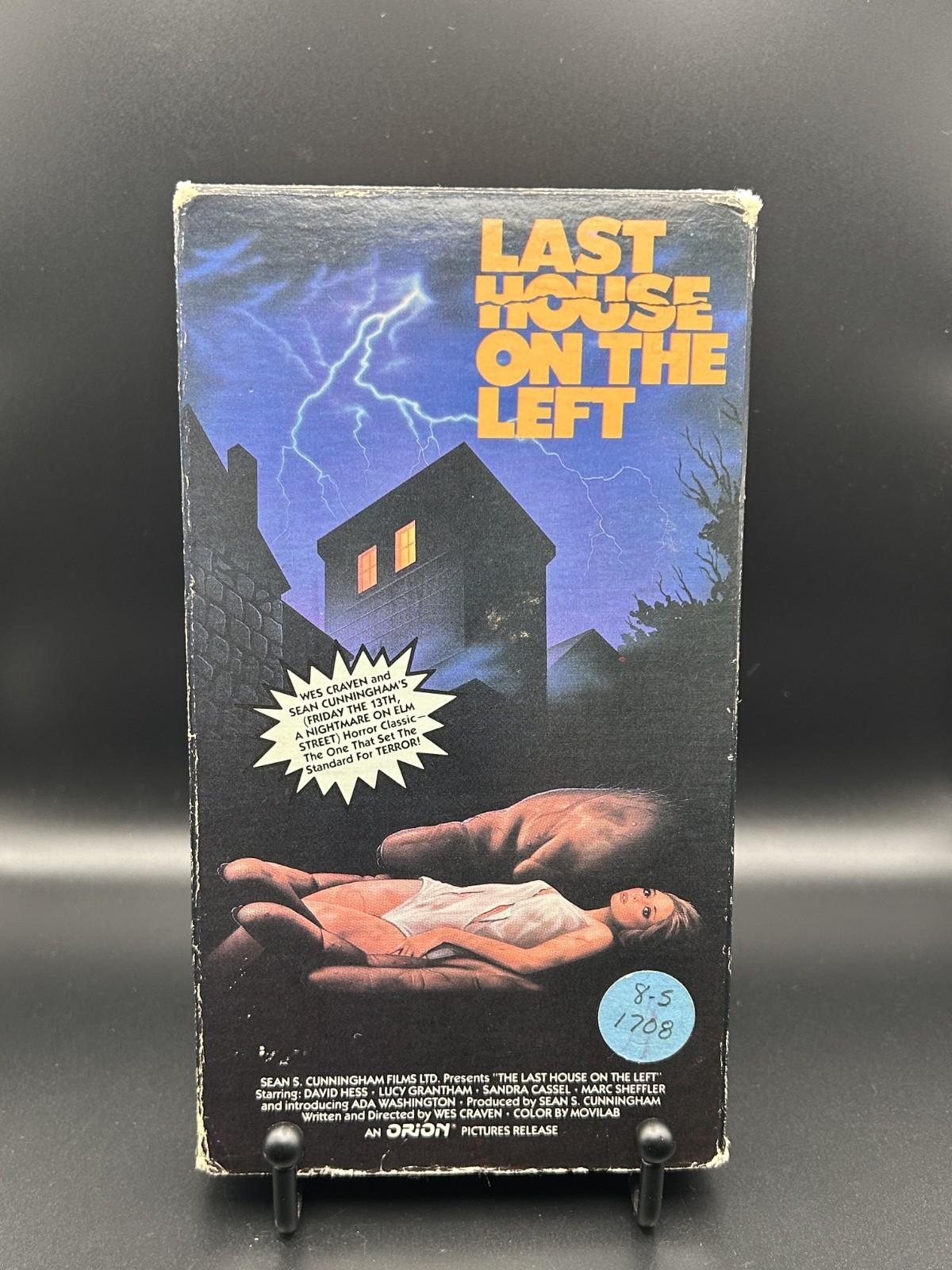 Last House on the Left VHS 1972 Wes Craven Vestron Video RARE no label TESTED