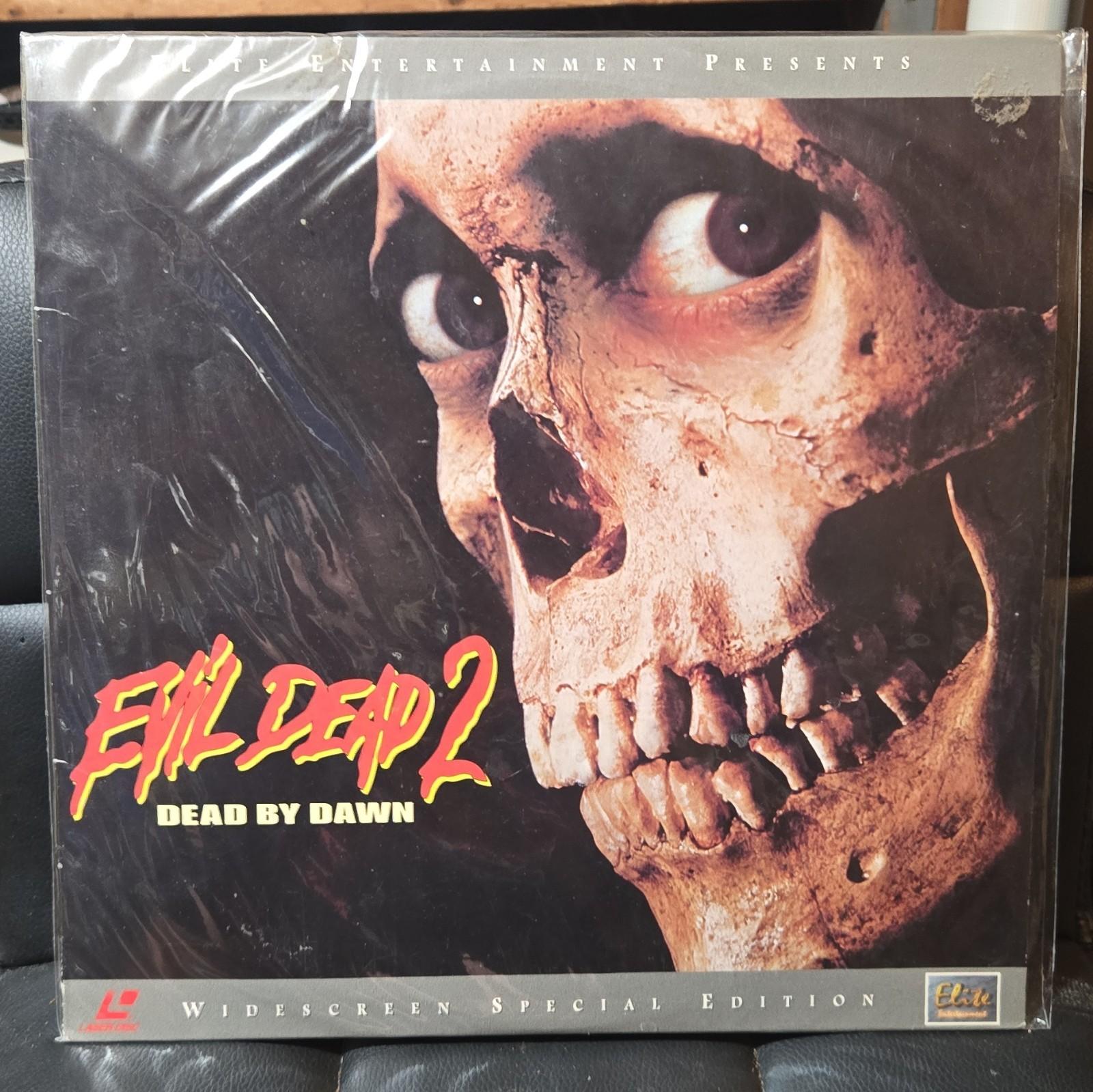 Evil Dead 2: Dead by Dawn LaserDisc Widescreen SE 1987 blood red disc rare 