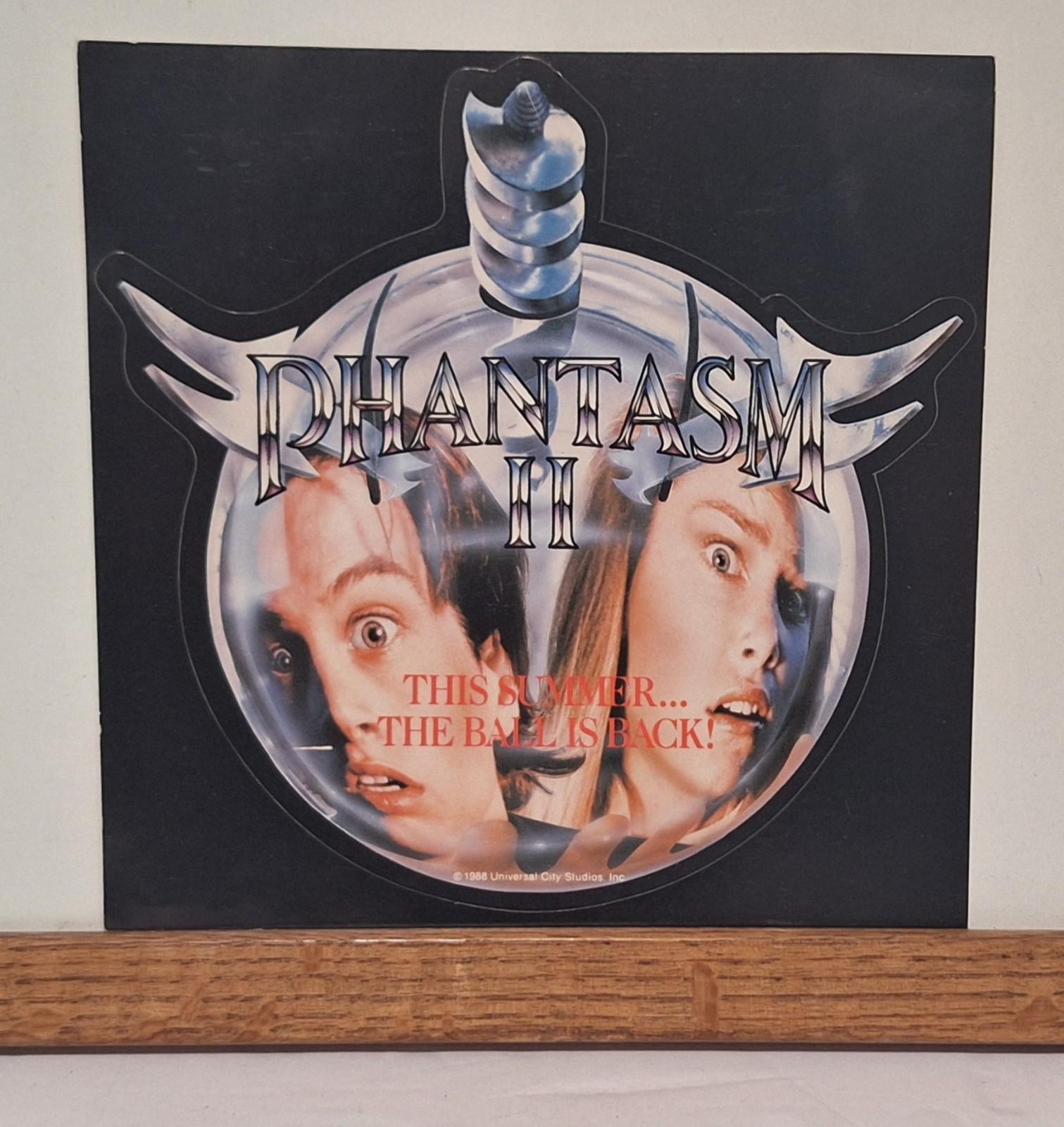 Vintage UNUSED 1988 PHANTASM II Movie Promo Sticker Fastrack Rare Angus Scrimm