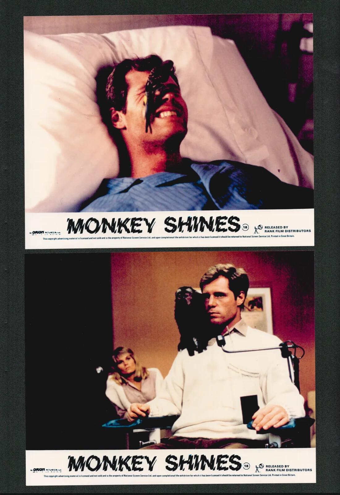 Monkey Shines, 1988 Lobby Card Front of House Set