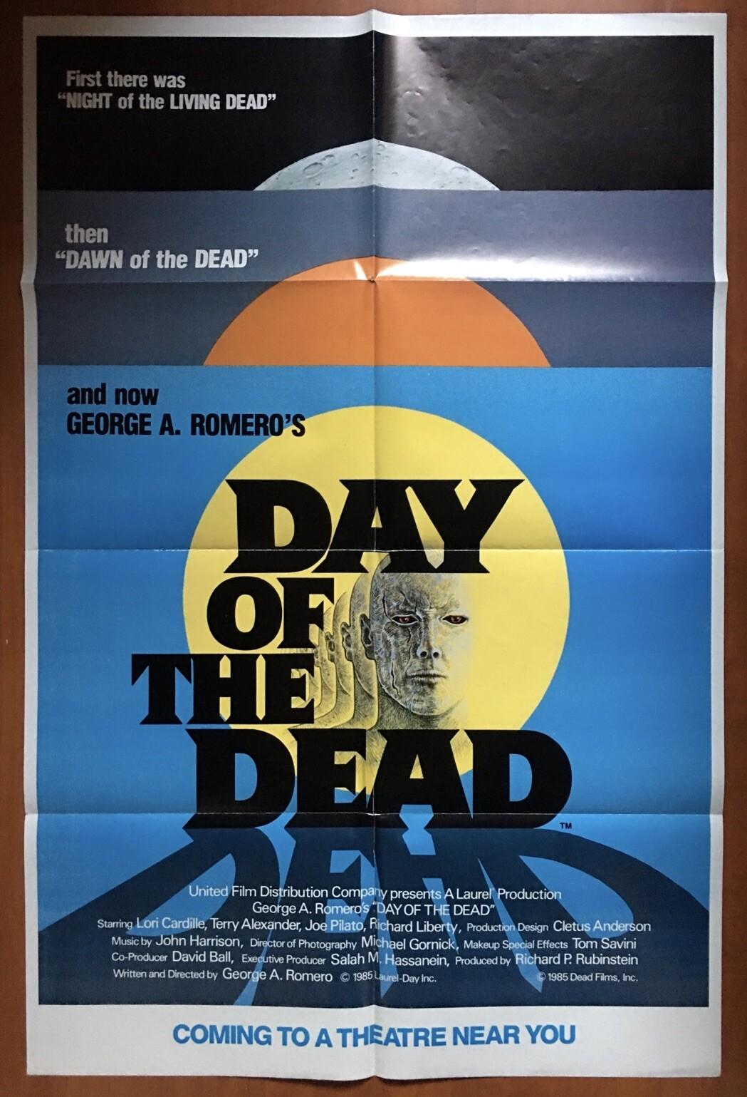DAY OF THE DEAD 1985 ORIGINAL US ONE SHEET POSTER RARE ADVANCE GEORGE A ROMERO