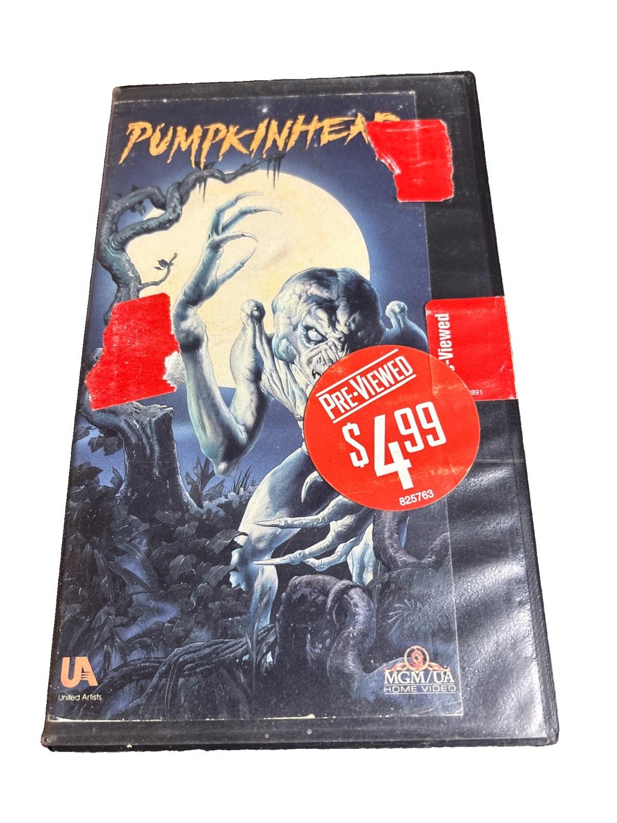 Pumpkinhead VHS 1988 MGM Vintage 80s Horror Cult Classic Art Rare Collectible