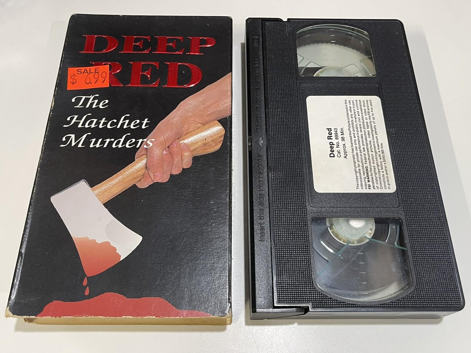 Deep Red - The Hatchet Murders VHS RARE SLASHER FILM