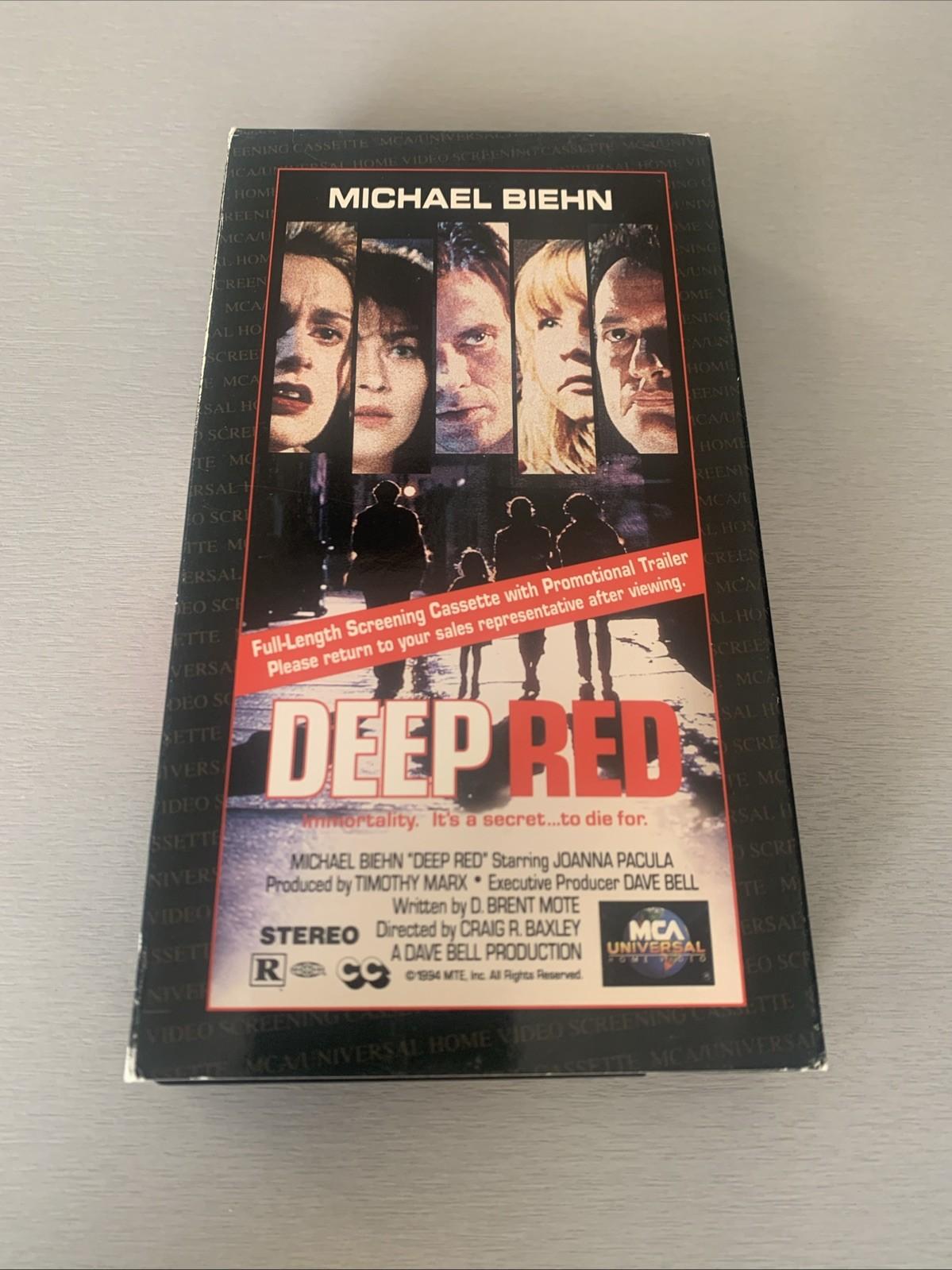 Deep Red VHS Promo Screener Michael Biehn, Joanna Pacula, Craig R. Baxley