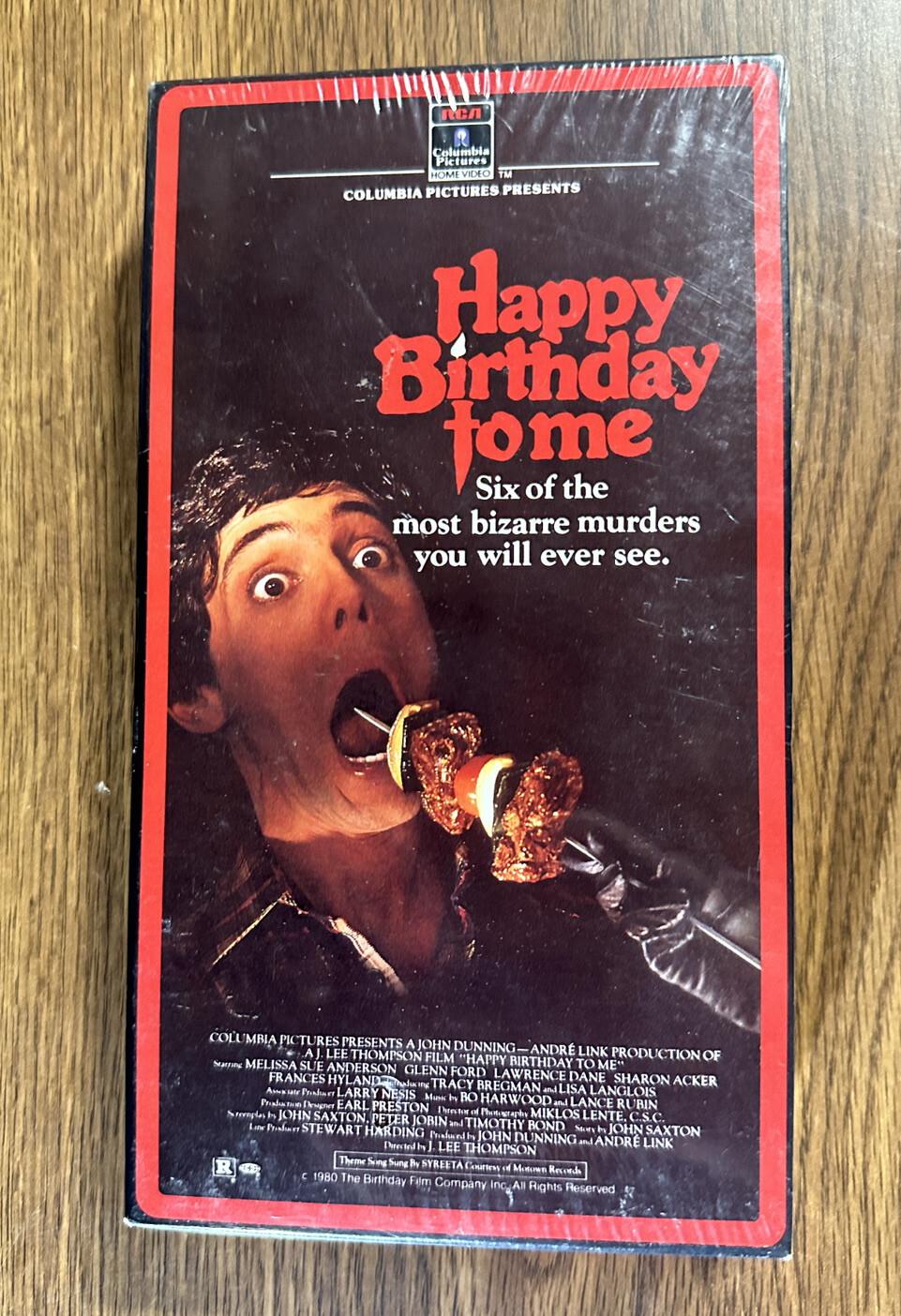 HAPPY BIRTHDAY TO ME (1981) Sealed VHS RCA Watermarks NEW & SEALED