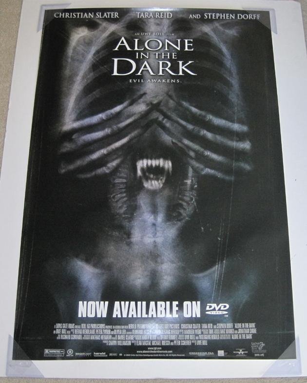 ALONE IN THE DARK DVD MOVIE POSTER SS ORIGINAL 27x40