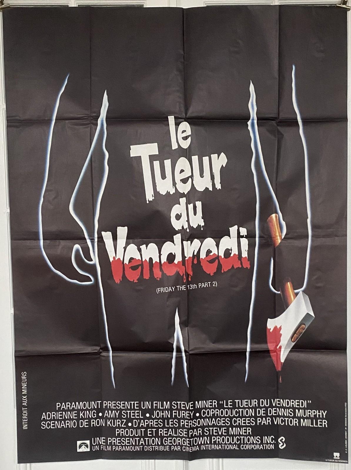 FRIDAY THE 13th part 2 47x63 French 1981