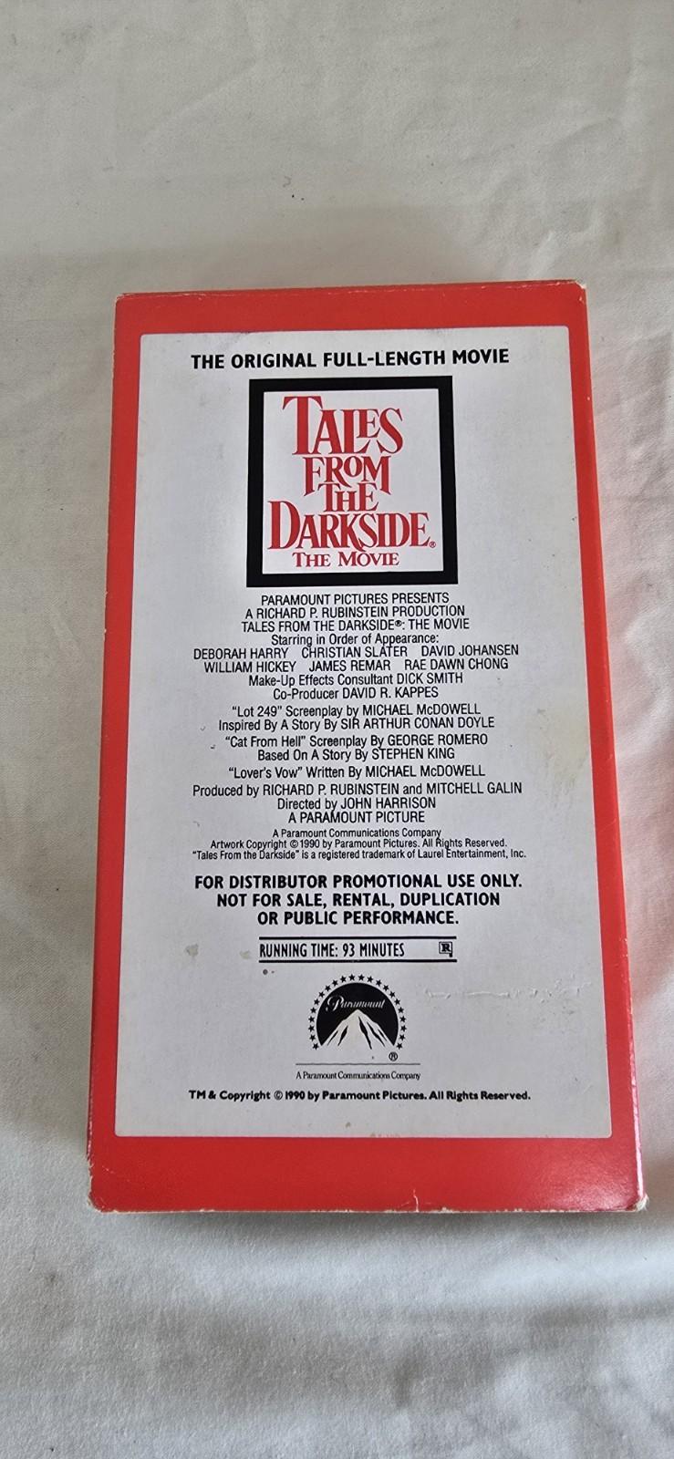 Tales from the Darkside (1990) VHS Screener – Rare Horror Anthology!