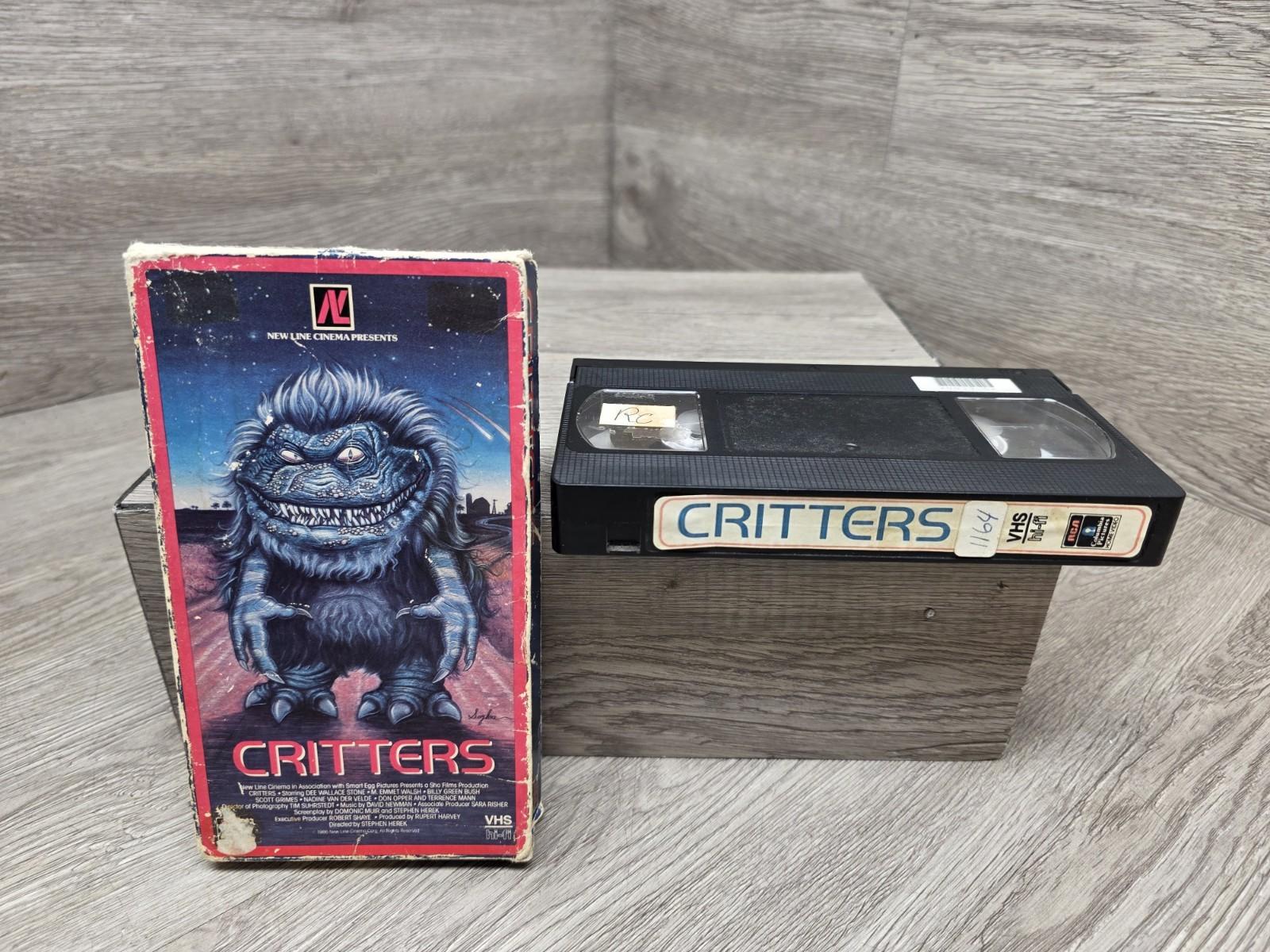 Critters 1986 Horror Movie VHS RCA Columbia Pictures Rare 80s Release!! 1980s!!