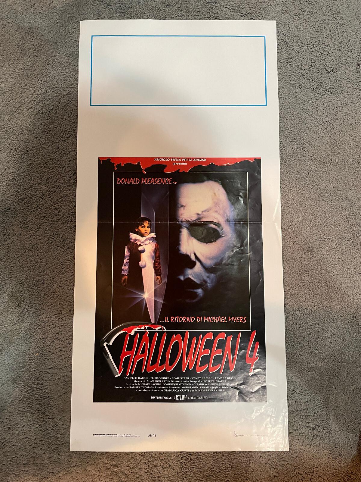 Vintage Halloween 4 Return Of Michael Myers (1988) Italian Daybill Movie Poster