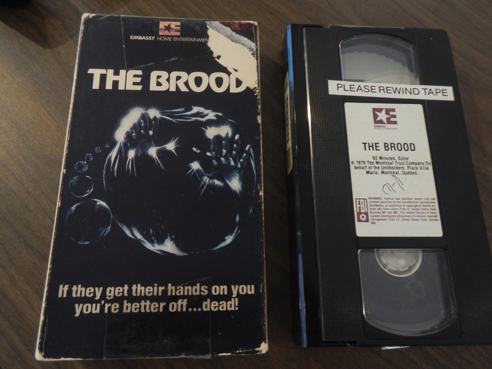 THE BROOD RARE HORROR VHS EMBASSY VINTAGE *BOX DAMAGE* 1979 CRONENBERG DAVID