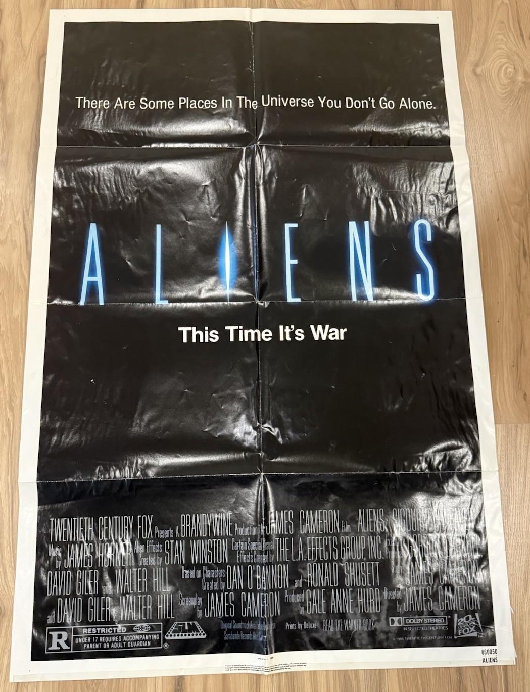 ALIENS (1986) Original Movie Poster One-Sheet (Folded)- James Cameron 860050