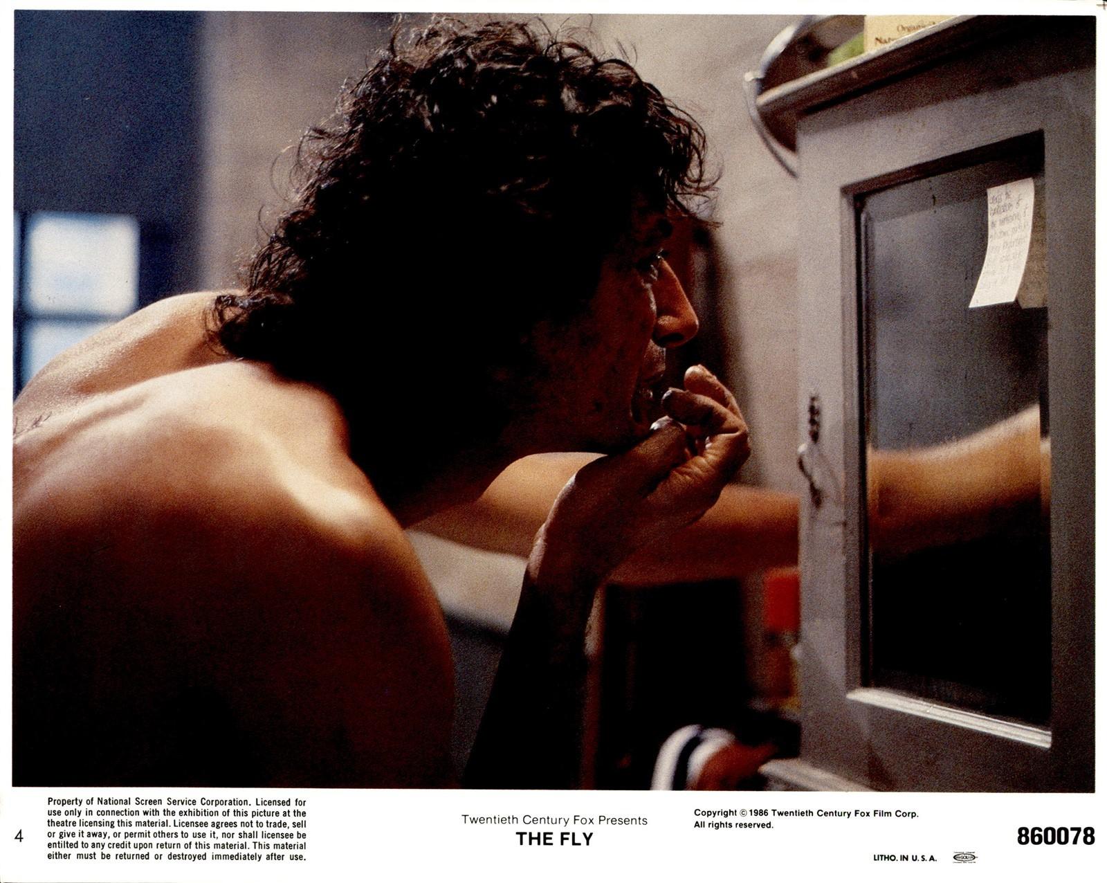 RL106B 1986 Original Color Lobby Card Photo JEFF GOLDBLUM "THE FLY" SCI-FI STAR