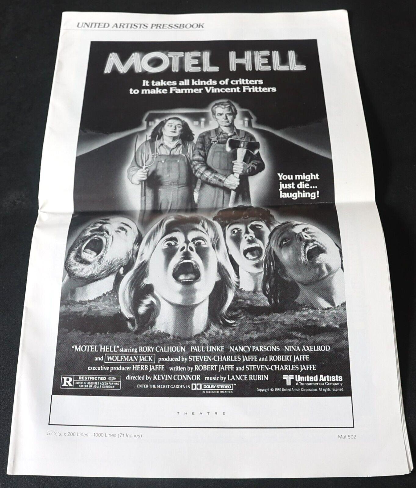Motel Hell - 1980 Original Pressbook. Horror, Parody, Rory Calhoun