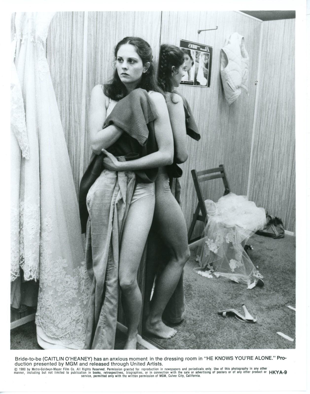 He Knows You're Alone (1980) 8x10 black & white movie still photo #9