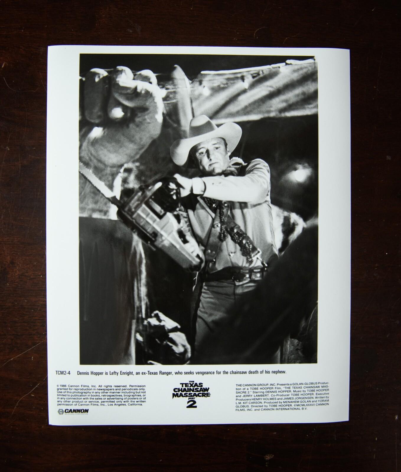 "The Texas Chainsaw Massacre Part 2" (1986) press kit photo - Dennis Hopper