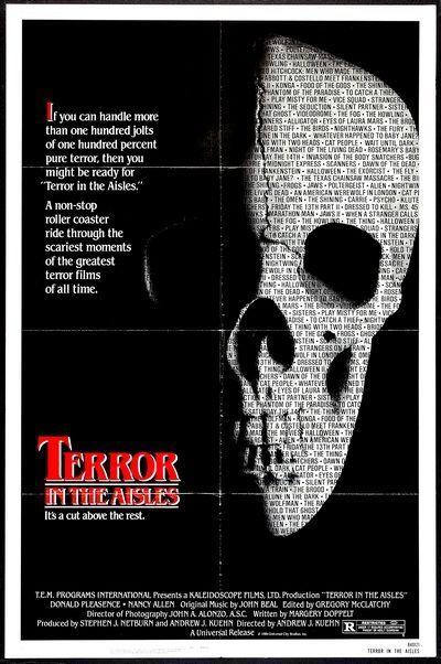 TERROR IN THE AISLES - 1984 - original 27x41 horror Movie Poster - NANCY ALLEN