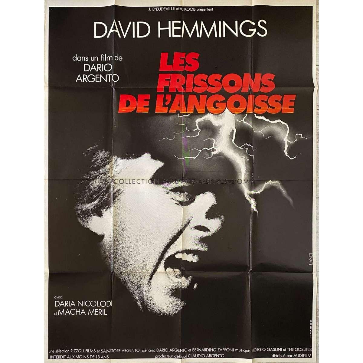 DEEP RED Movie Poster  - 47x63 in. - 1975 - Dario Argento, David Hemmings