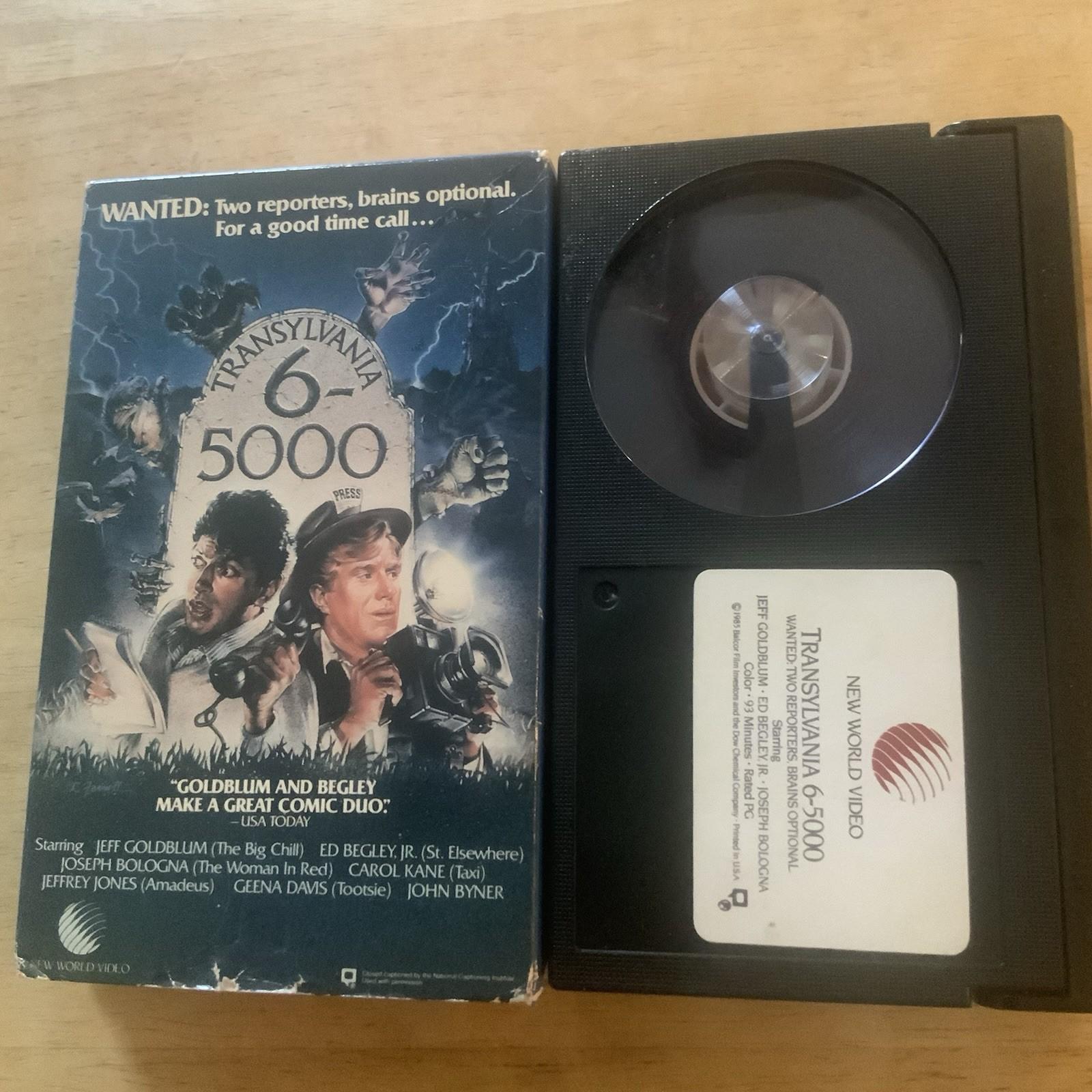 Transylvania 6-5000 Beta Not VHS Rare Horror New World Video