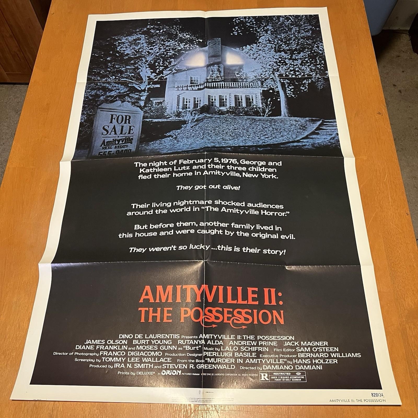 Amityville II: The Possession Original 1982 Folded Movie 1sh 27x41 Poster Horror