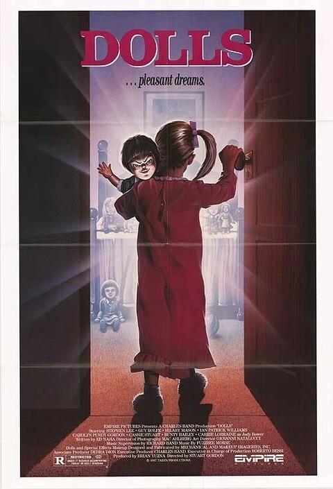 DOLLS original 1987 27x41 one sheet movie poster STUART GORDON/GUY ROLFE