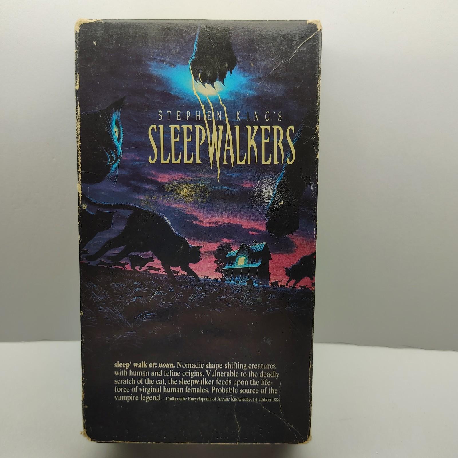 SLEEPWALKERS STEPHEN KING VHS HORROR 1992 BRIAN KRAUSE MICK GARRIS VINTAGE