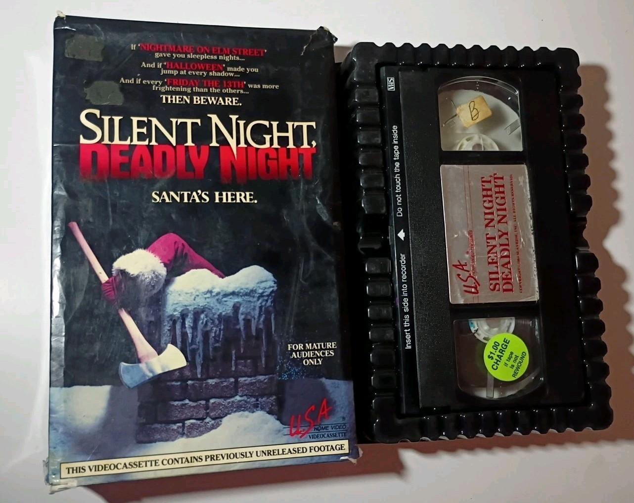 Silent Night Deadly Night VHS, U.S.A Home Video Big Box 1986, Rare, HTF Horror