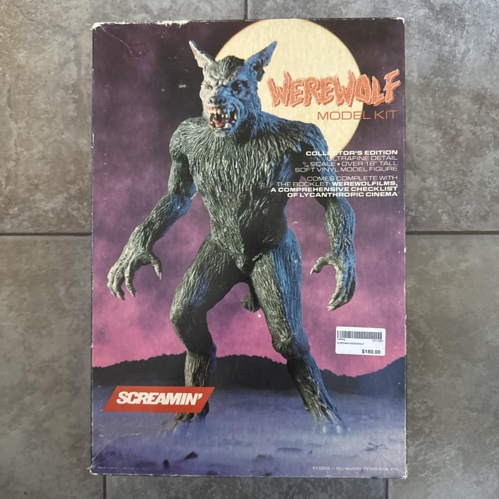 VINTAGE SCREAMIN "WEREWOLF" Soft Vinyl 1:4 Model Kit Horror Series #4