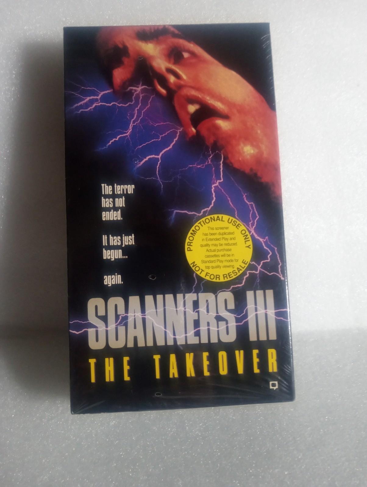 Scanners 3: The Takeover (1992) VHS Screener – Ultra-Rare Sealed Promo!