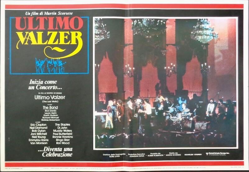 LAST WALTZ Italian fotobusta movie poster 7 The BAND MARTIN SCORCESE 1978