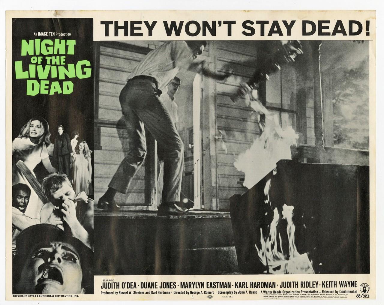 NIGHT OF THE LIVING DEAD (1968) 29962 Movie Poster  Fine Plus Condition   George