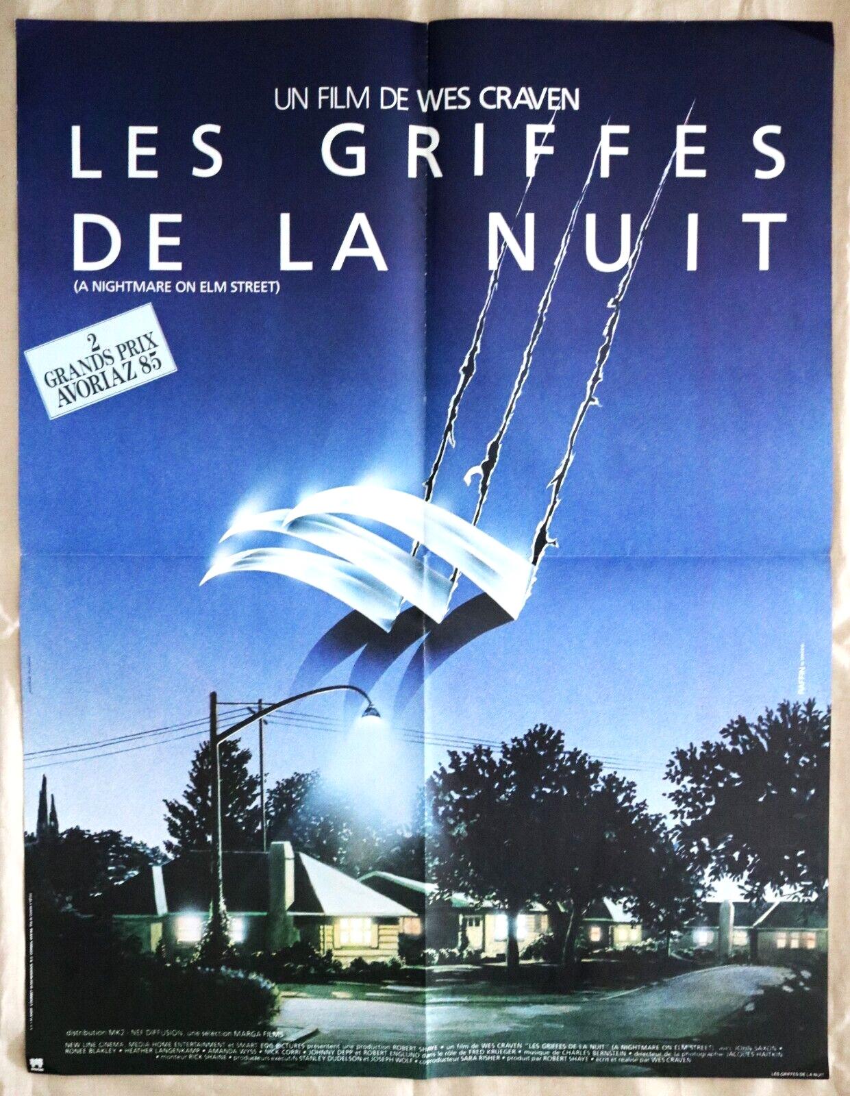 A NIGHTMARE ON ELM STREET 1984 Vintage French Original Movie Poster 60x80cm