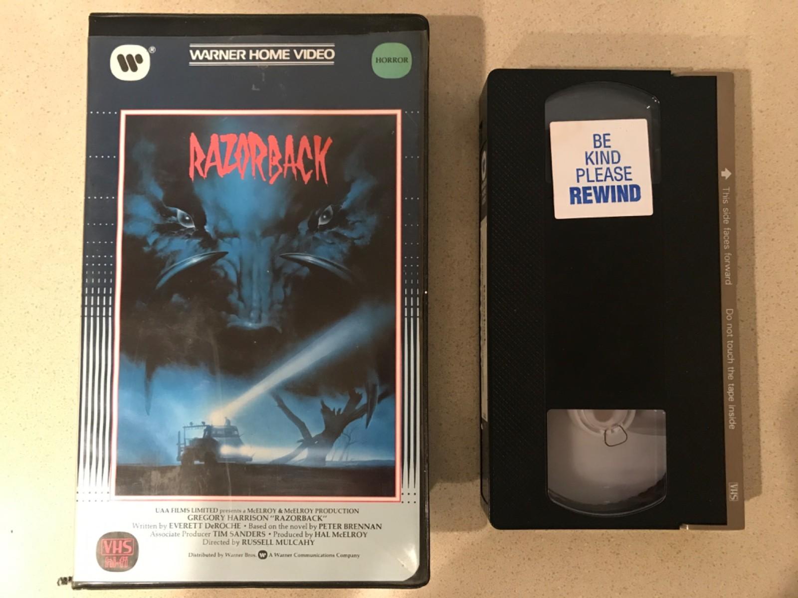 Razorback (VHS, 1985, Warner Clamshell) Gregory Harrison