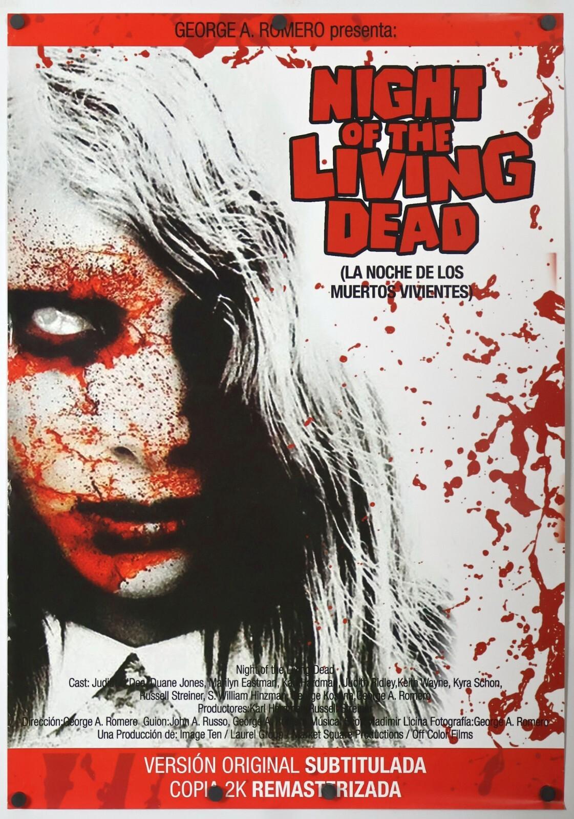 Night Of The Living Dead - original movie poster 27x40 1968 - R2019 EX - Horror