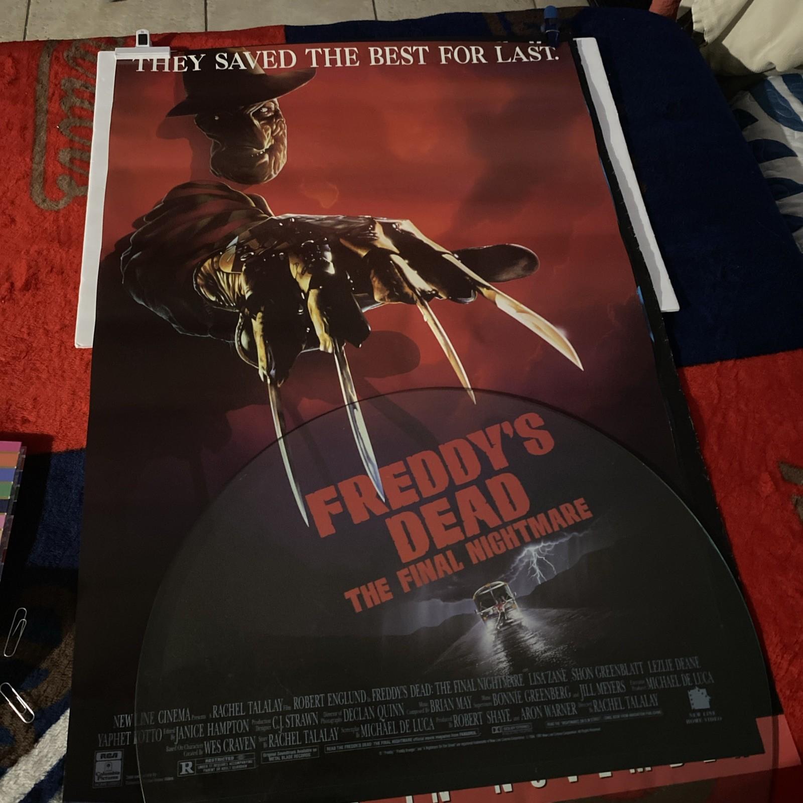 Freddy's Dead The Final Nightmare 1991 Original Single Sided 27x40 Rolled Poster