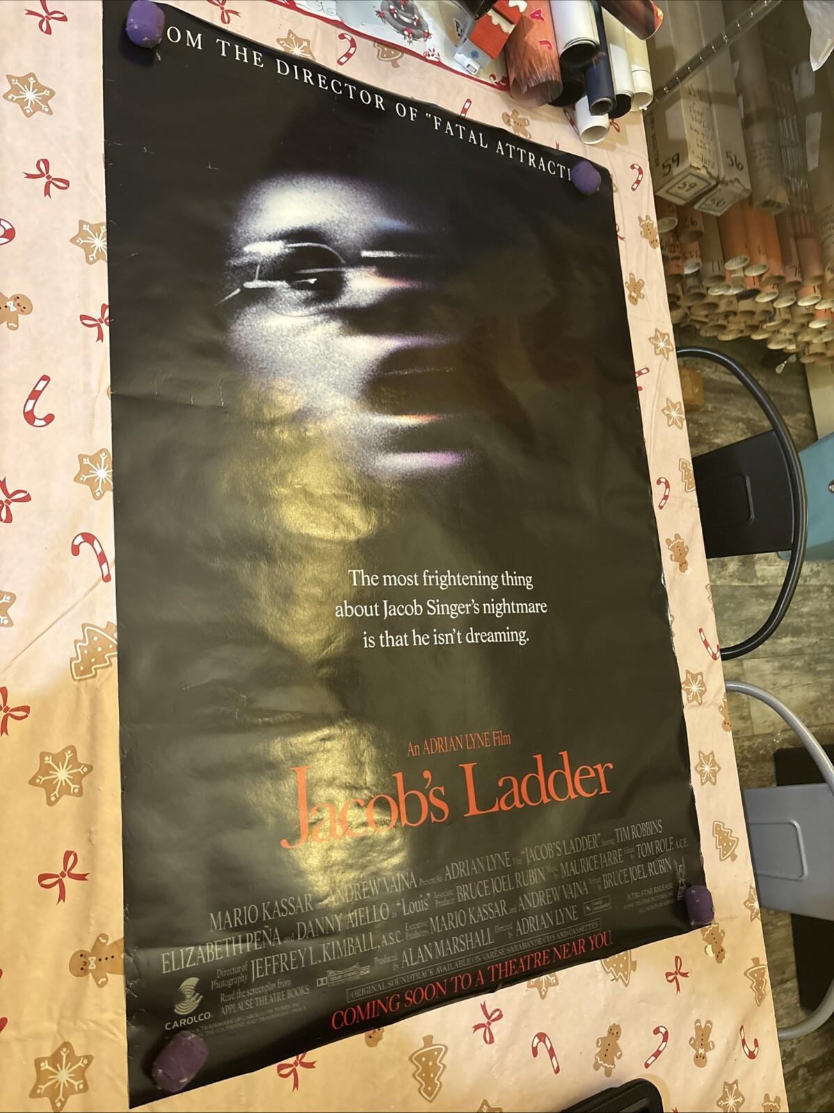 1990 JACOB'S LADDER Original US Movie Film Poster, 27x40 S/S, LYNE, ROBBINS