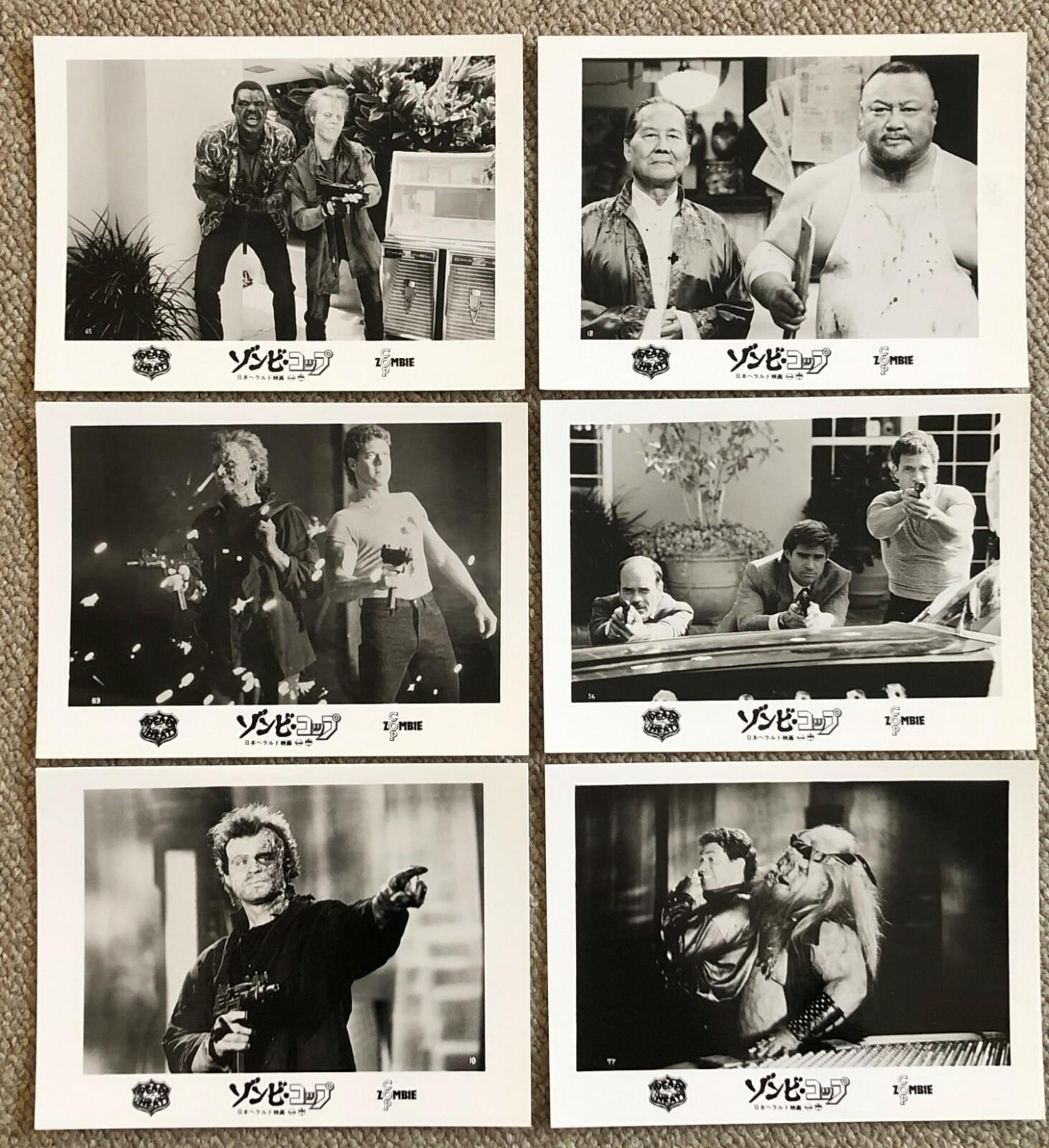 Dead Heat 1989 Movie Lobby card set Japan 6.5x4.7 ZOMBIE