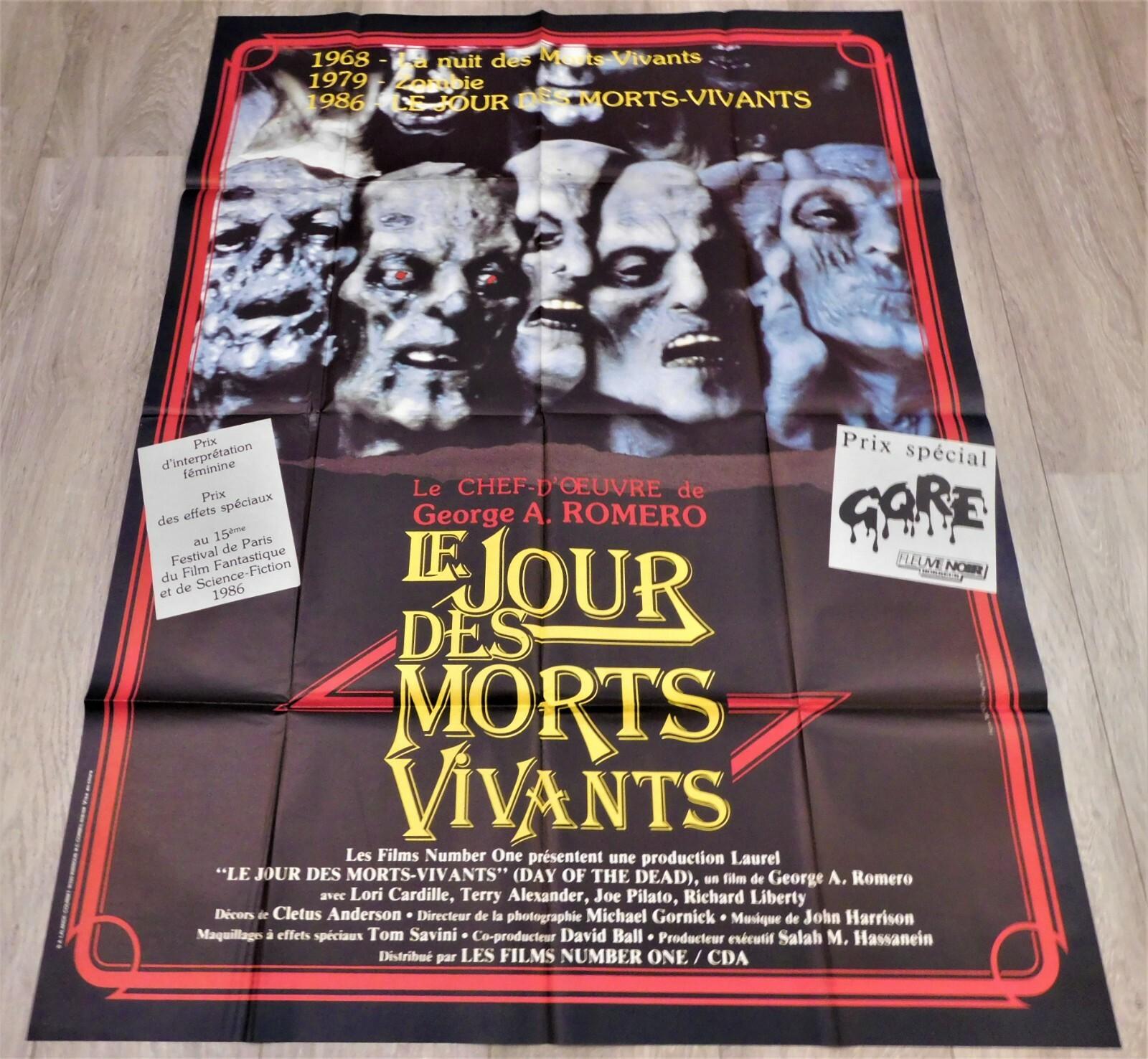 Day of the Dead French Movie Poster Original 47"63" 1985 George A Romero Zombies