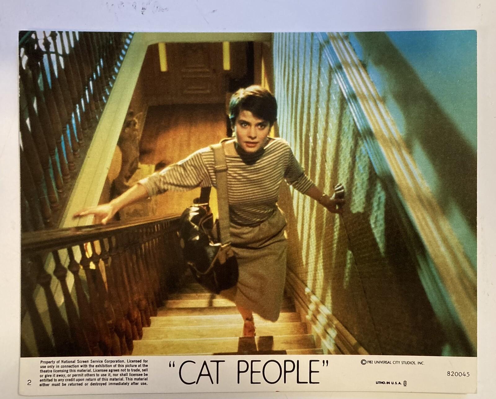 CAT PEOPLE 1982 8x10 color lobby card Natassia Kinski Malcolm McDowell