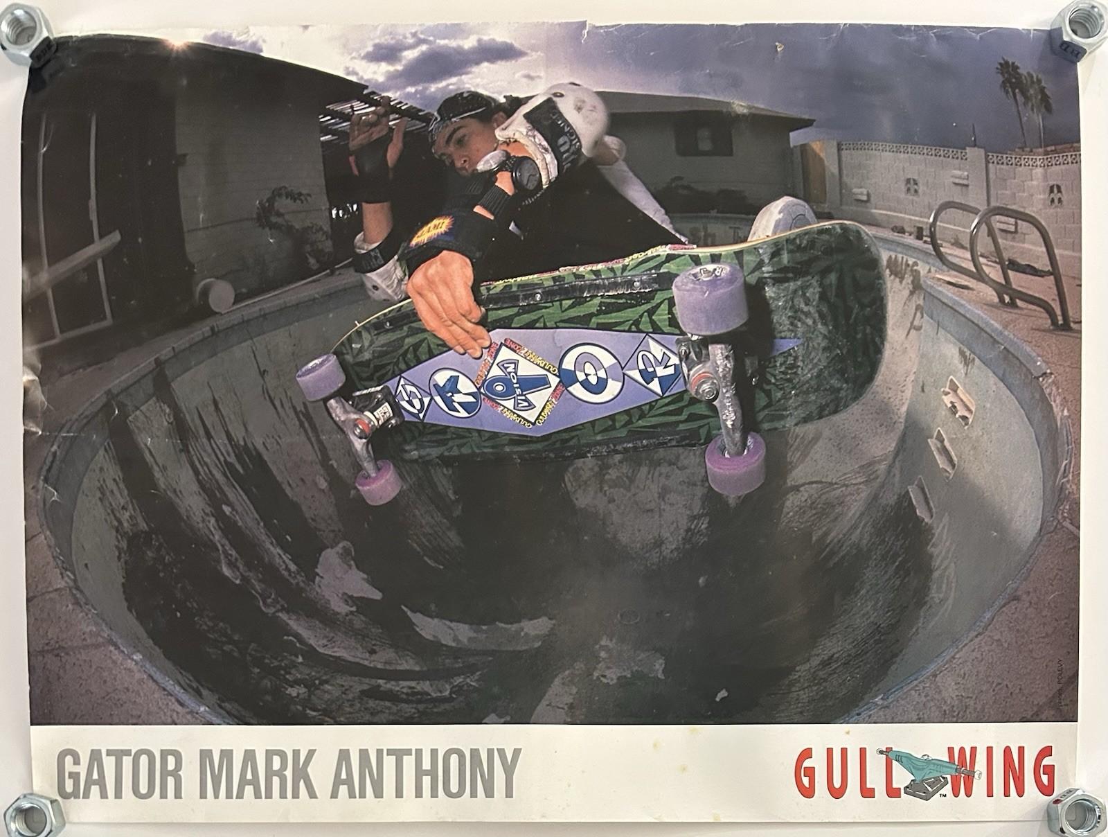 Rare Vintage 1980s Gator Mark Anthony Gullwing Poster 18" X 24" Photo: J. Polevy