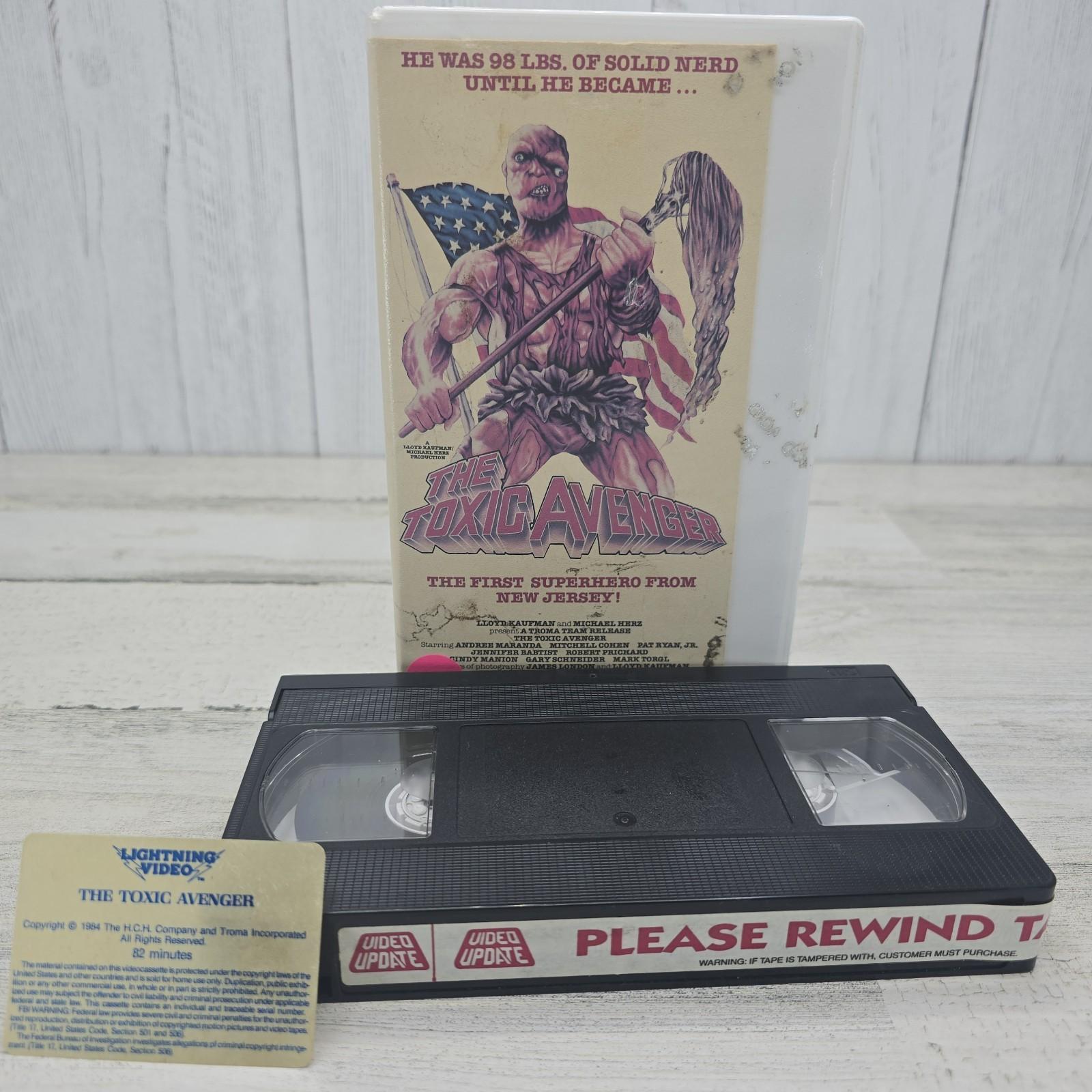 THE TOXIC AVENGER VHS, vintage horror