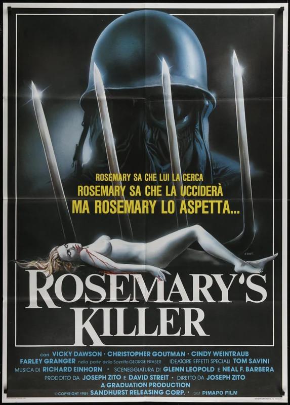 The Prowler 1981 Original Italian 1P Movie Poster 39x55 Joseph Zito Horror
