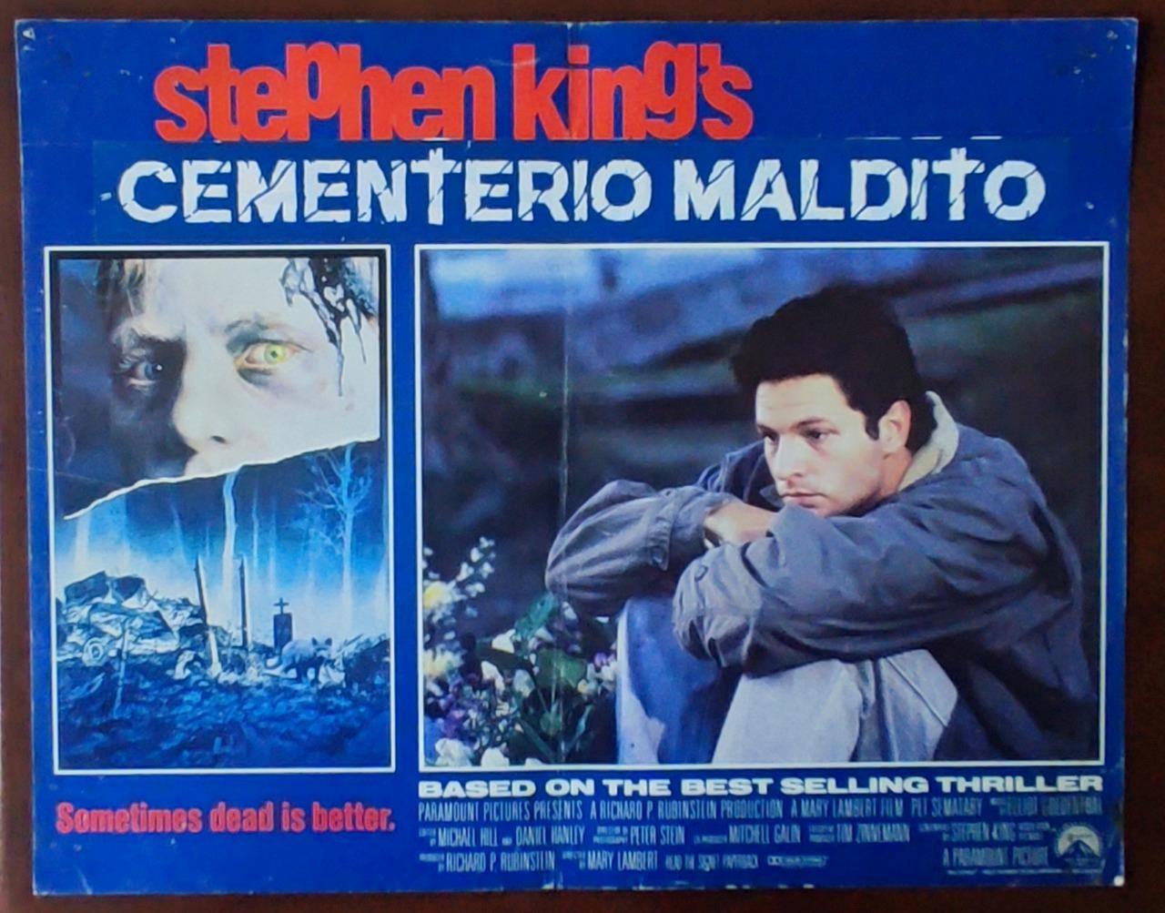 Dale Midkiff thoughtful in the garden PET SEMATARY org 1989 Lobby Card 4520 a