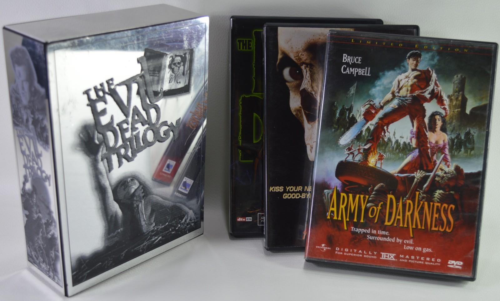 The Evil Dead Trilogy Limited Edition Numbered, Real Metal Case RARE HTF Vintage