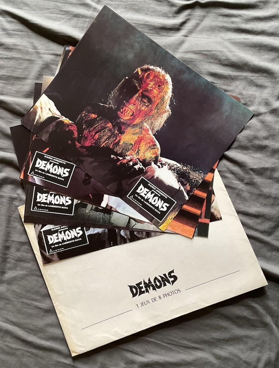 DEMONS 1985 ORIGINAL THEATRICAL LOBBY CARD SET & ENVELOPE LAMBERTO BAVA ARGENTO