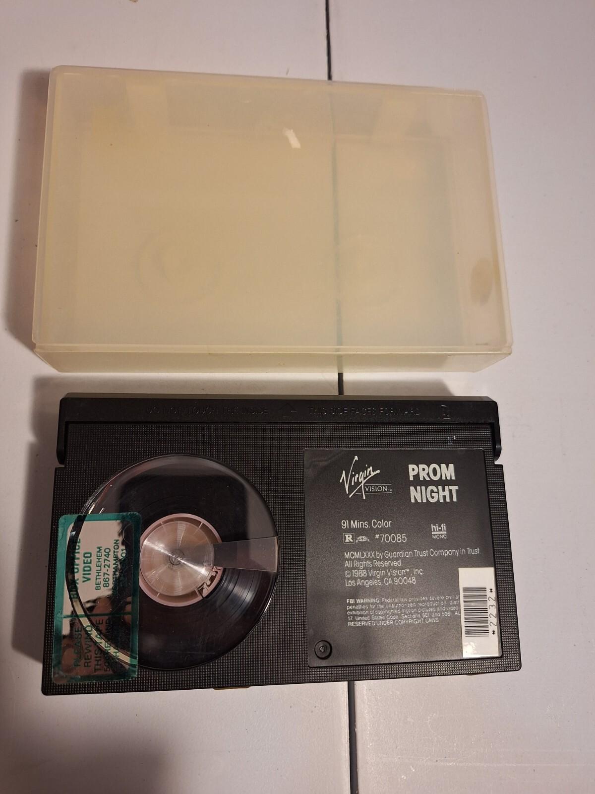  Prom Night Betamax Tape Jamie Lee Curtis Original Print Virgin Vision Rare...