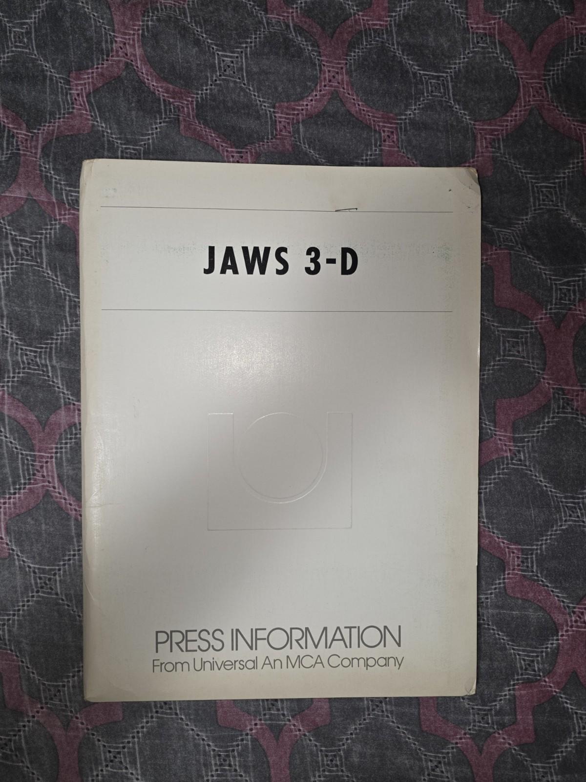 Jaws 3-D 1983 Complete Press Kit 16 Photos Dennis Quaid Universal Horror