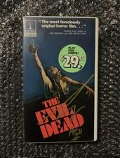 The Evil Dead VHS Thorn EMI 1979 Original First Print Horror Signed by “Ash”
