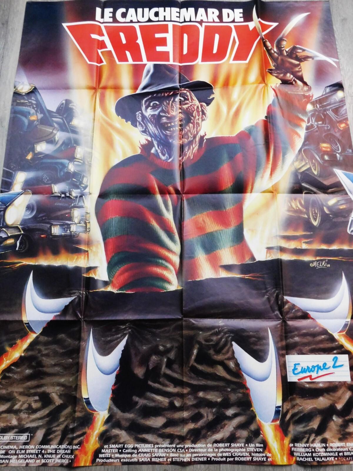 Nightmare on Elm Street 4 Dream Master French Movie Poster Original 47"63 1988*